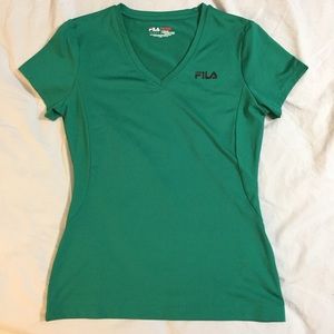 green FILA fitted shirt! never worn! NWOT